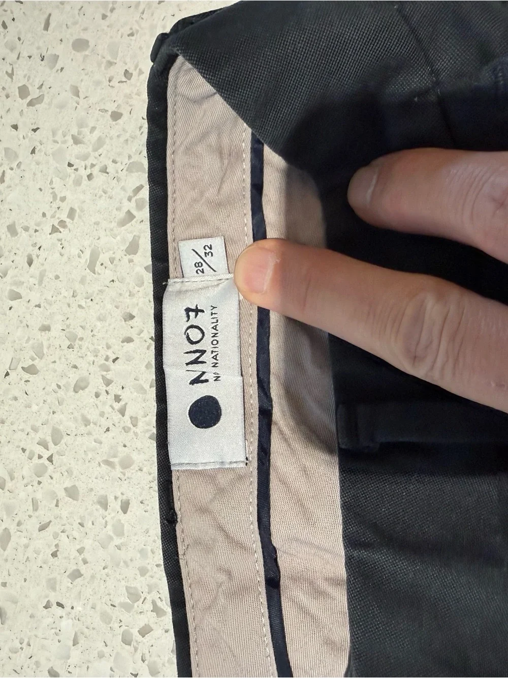 NNO7 Men's Classic dark gray Chino Pants - Tailored Fit